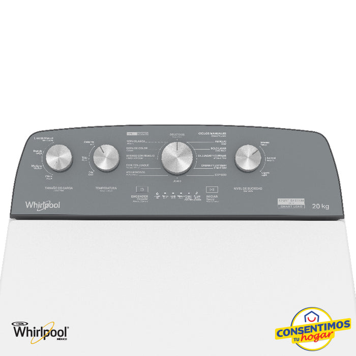 Lavadora Whirlpool 20 kg 8MWTW2024MJM - Blanco