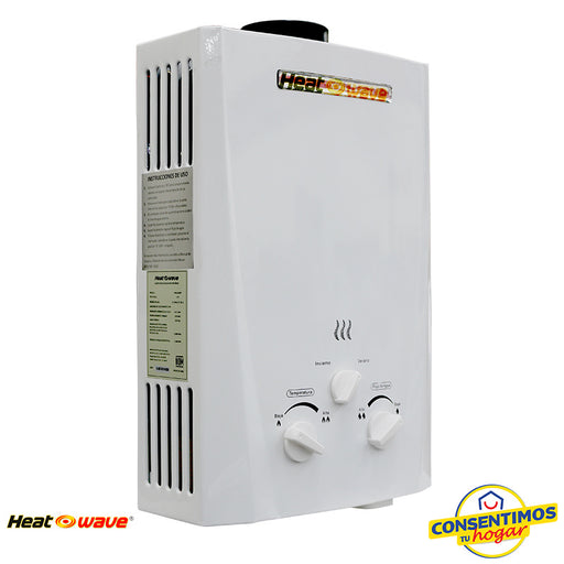Boiler  Heatwave Instantáneo 6 litros HW-GI06 Butano - Mueblería El Pasito - Heatwave